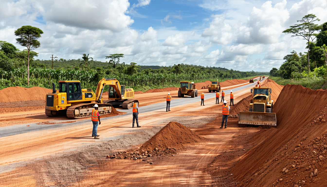 découvrez l'état d'avancement des travaux de terrassement sur 40 km pour le nouveau projet d'autoroute à madagascar, un projet ambitieux visant à améliorer les infrastructures routières et faciliter la circulation dans la région.