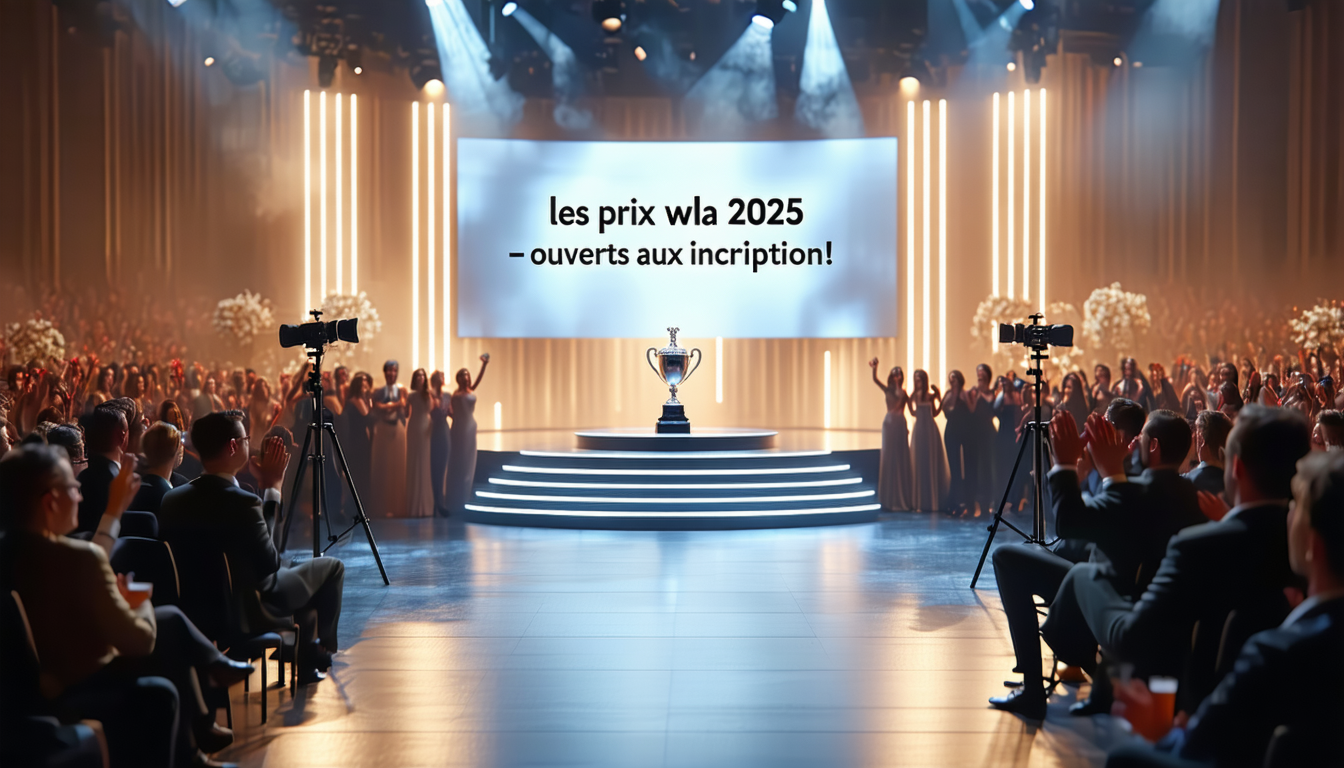 découvrez les prix wla 2025, un événement prestigieux récompensant l'excellence dans l'industrie. inscrivez-vous dès maintenant pour participer et mettre en avant votre talent !