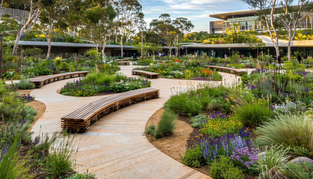 découvrez le jardin de la réconciliation à l'université du queensland, un projet de paysage écologique conçu par arcadia. un espace harmonieux pour la nature et la culture, favorisant la biodiversité et la sensibilisation à l'environnement.