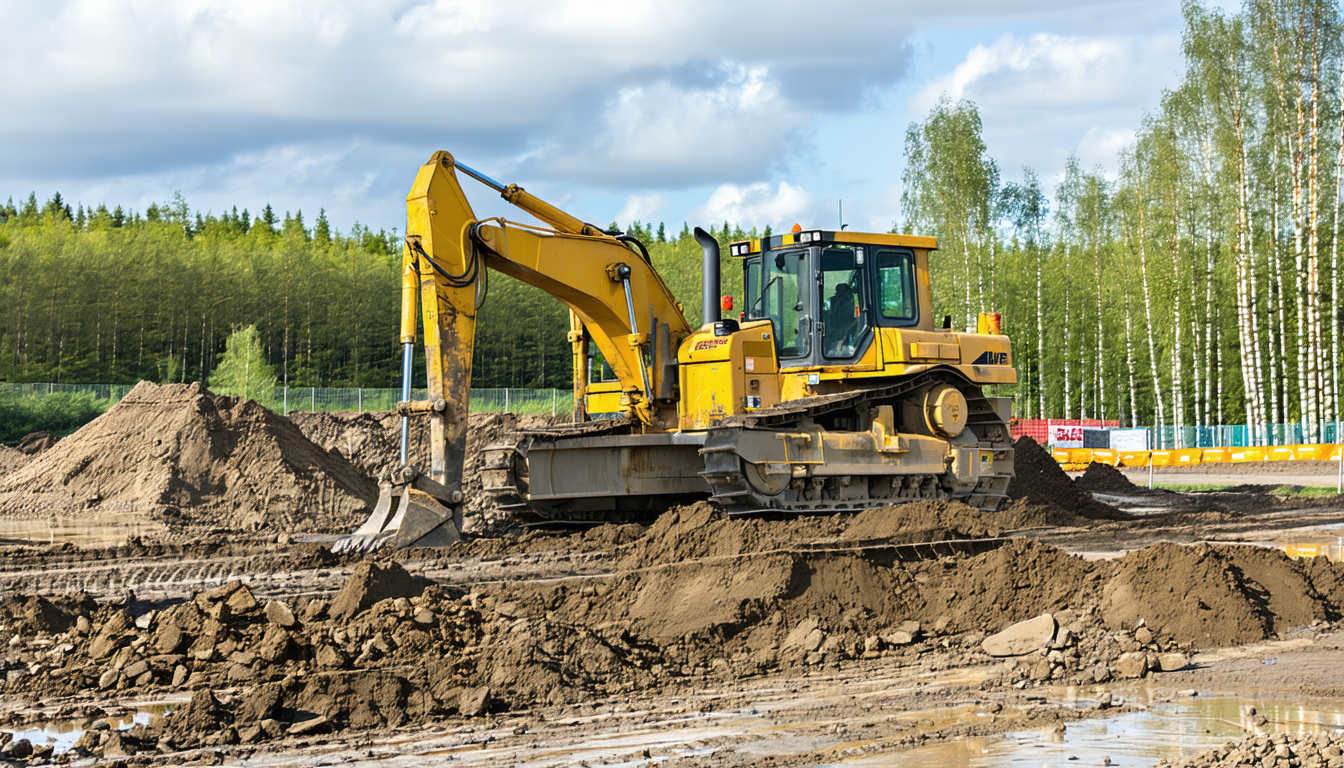 découvrez le fascinant chantier de terrassement d'europe du nord, où un bulldozer géant, véritable prouesse technologique, révolutionne le paysage. explorez l'innovation au service de l'ingénierie et vivez une expérience inédite au cœur de cette machine unique au monde.