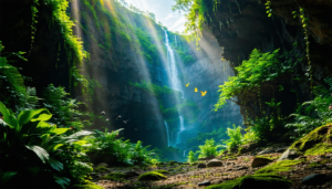 découvrez comment la nature se réveille et s'épanouit au fond d'un gouffre mystérieux, créant un écosystème unique et fascinant qui révèle la beauté et la résilience de notre planète.