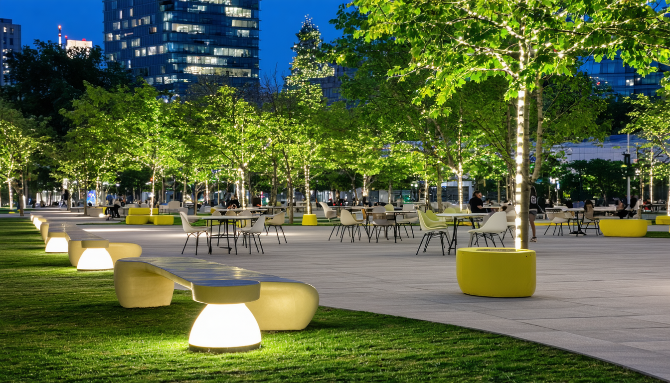 découvrez notre mobilier urbain amovible, idéal pour créer un parc éphémère. alliant design fonctionnel et praticité, nos solutions s'adaptent à tous vos événements temporaires, offrant confort et esthétique tout en respectant l'environnement.