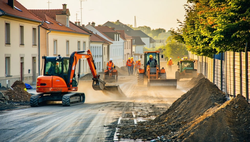 découvrez le quartier saint-claude à bessan qui s'éveille avec le lancement des travaux de terrassement. un projet prometteur qui transformera ce secteur en un espace moderne et dynamique, favorable au développement économique et à l'attractivité locale.