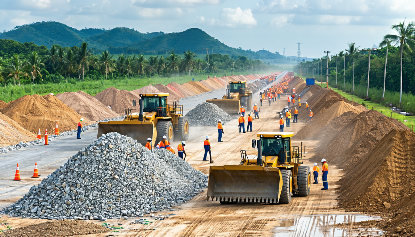 découvrez comment dong nai assure un approvisionnement crucial avec 5,4 millions de mètres cubes de terre et 8,8 millions de mètres cubes de pierre, soutenant ainsi des projets de transport nationaux d'envergure.
