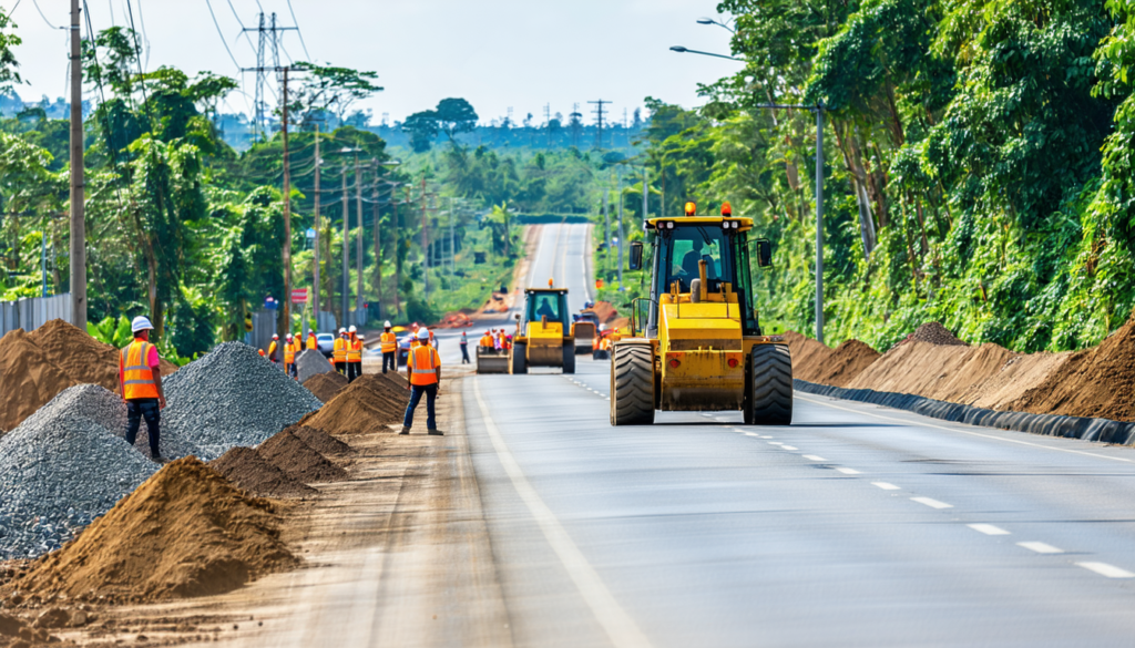 découvrez les travaux de rénovation de la route d'antsanitia, qui comprennent des opérations de terrassement sur onze kilomètres. suivez l'avancement de ce projet essentiel pour améliorer les infrastructures et faciliter le transport dans la région.