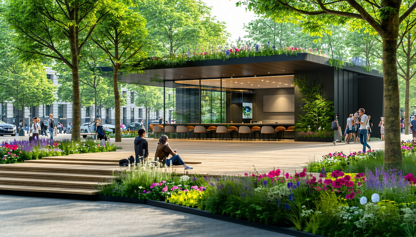 découvrez notre nouveau pavillon, un espace unique qui vous immerge dans le goût de la nature urbaine nordique. profitez d'une expérience sensorielle inédite, alliant design contemporain et éléments naturels inspirés des paysages nordiques.