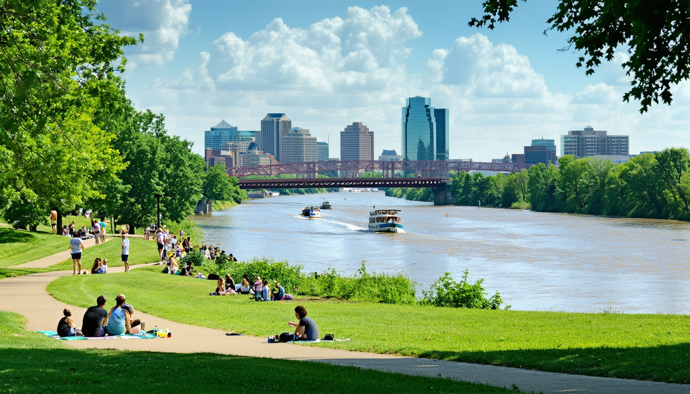 découvrez comment la région d'evansville se réinvente grâce à son lien avec le fleuve ohio, un axe vital pour le développement économique et culturel de la ville. explorez les opportunités offertes par cet environnement naturel enrichissant.